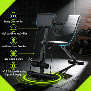 Banc d'exercices inclinable et réglable pour abdominaux et développement des jambes, capacité de charge 120 kg, vente en gros - Product Image 2