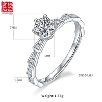 Bague de luxe pour femme en moissanite micro-pavée, motif serpent mécanique, en argent sterling S925 plaqué rhodium, 0,5 ct, couleur D, certifiée GRA, sertie à griffes