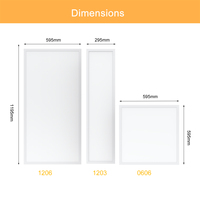 Plafonnier LED plat moderne et fin 40W ou réglable 3000K-6500K, faible UGR, IP54, panneau lumineux à CRI élevé >80, dimmable, garantie 5 ans