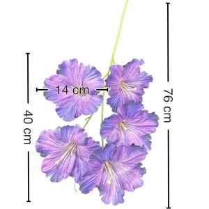 Fleurs artificielles <span class=keywords><strong>Zhu</strong></span> <span class=keywords><strong>Jin</strong></span> Hua modernes en soie imprimées en 3D, motif volubilis, pour décorations de mariage et présentations événementielles – Souples et sur pied - Product Image 5
