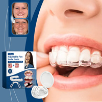Vente chaude ensemble complet de prothèses dentaires blanchiment temporaire dents naturel fausses dents Venneers pour mauvaises dents