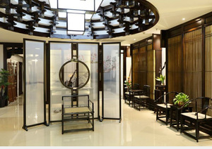 Mejor precio madera tallada diseño ratán artesanía estilo chino pared de partición móvil Interior nueva pantalla divisoria de habitación para dormitorio - Product Image 2