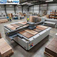 Nouvelle imprimante à jet d'encre UV LG pour la décoration de meubles en panneaux MDF, panneaux de porte