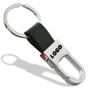 High End Good Quality Men's Key Chain Leather Keychain Metal Car Keyring Activity <b>Small</b> <b>Gift</b> Custom Promotional <b>Gifts</b> - Product Image 1