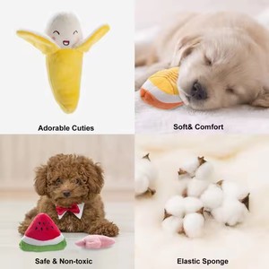 Mainan Anjing Boneka Plush Custom Grosir, Set Mainan Anjing Lucu Berbunyi, Mainan Anjing Berbunyi Grosir untuk Hewan Peliharaan - Product Image 5