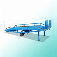 Chariot élévateur hydraulique mobile pour entrepôt et quai de chargement/déchargement de conteneurs, capacité 6-15 tonnes, en acier robuste