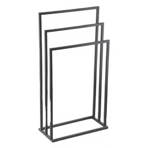 Toallero Metálico de Pie para Secado de Toallas, Colgador de Ropa de Hierro Forjado, Organizador de Baño, Barra de Almacenamiento para Ducha - Product Image 4