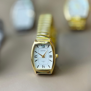 <span class=keywords><strong>Orologio</strong></span> al Quarzo LP76 Casual Semplice <span class=keywords><strong>Dorato</strong></span> per Coppia, Quadrante Tonneau, Cinturino Elastico in Acciaio, Orologi da Uomo e da <span class=keywords><strong>Donna</strong></span>, Vendita all'Ingrosso - Product Image 5