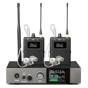 Système de monitoring intra-auriculaire sans fil UHF professionnel K22 pour instruments vocaux de scène - Product Image 1