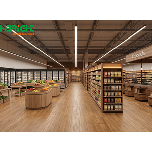 Estanterías de Madera para Supermercados, Góndolas de Exhibición para Tiendas de Abarrotes, Productos y Panadería - Product Image 4