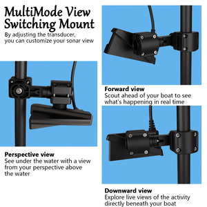 Velpaw 0 Degree Pole Mount Trolling Motor Shaft Bracket, Compatible with Garmin LiveScope Plus LVS34 Transducer - Product Image 4