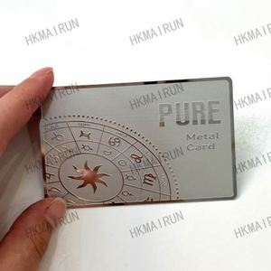 Nouveau produit Cartes de visite de luxe en métal bleu personnalisées - Product Image 3