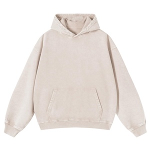 Sudadera con Capucha para Hombre, Estilo Vintage Desgastado, Corte Regular, para Parejas, Estilo Urbano, con Lavado Ácido, Otoño, ODM, Poliéster/Algodón - Product Image 2