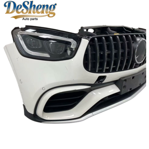 Kit de lèvre avant abordable pour <span class=keywords><strong>Mercedes</strong></span>-Benz <span class=keywords><strong>AMG</strong></span> <span class=keywords><strong>GLC</strong></span> 63, pare-chocs avec calandre, phares LED, radiateur, garde-boue, capot, qualité OEM - Product Image 3