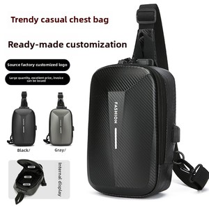 Bolso <span class=keywords><strong>de</strong></span> pecho <span class=keywords><strong>de</strong></span> moda para <span class=keywords><strong>hombre</strong></span>, gran capacidad para <span class=keywords><strong>Amazon</strong></span>, bandolera, nueva carcasa dura, repelente al agua, bolso <span class=keywords><strong>de</strong></span> hombro EVA, estilo moderno - Product Image 2