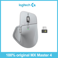 Souris de bureau sans fil MX Master 4 originale, alimentée par batterie, avec commutation multi-appareils 8K et IA électromagnétique intelligente