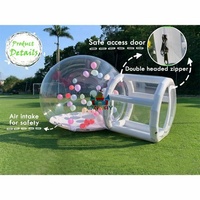 Dôme gonflable transparent en PVC de 10 pieds avec souffleur pour événements, fêtes, location et divertissement pour enfants