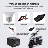 Ampoule LED à faible tension alimentée par batterie Aulipur 12V/24V/36V, culot à vis E27, adaptée à un usage domestique et à l'éclairage public extérieur
