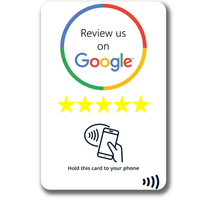 Carte NFC 13,56 MHz personnalisée pour les médias sociaux, compatible Google Review, étanche, biodégradable, en plastique acrylique, carte RFID sans contact