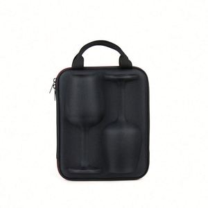Étui de transport portable pour verres à vin en EVA personnalisable, résistant aux chocs, sac pour bouteille de vin rouge avec couleur personnalisée style anglais - Product Image 5
