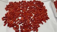 Pierres précieuses de corail rouge naturel Forme de capsule Corail italien naturel Cabochons de haute qualité faits à la main
