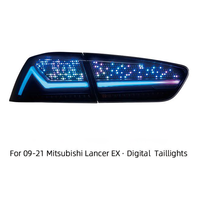 Feux arrière numériques OLED à lentille transparente RGB avec DRL, modifiés et améliorés, pour Mitsubishi Lancer EX EVO JDM 2009-2018