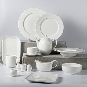Ensemble de plats en porcelaine, service de vaisselle personnalisé, nouveaux <span class=keywords><strong>style</strong></span>, assiettes à crocheter, hôtel, Restaurant, hôtel, livraison gratuite - Product Image 3