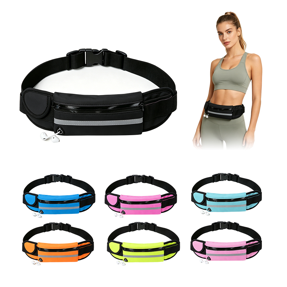 Running Jogging Neoprene Zipper Waterproof Phone Waist Bag