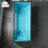 Piscine hors sol portable haut de gamme en fibre de verre transparente pour adultes, idéale pour le jardin, avec fonction spa jacuzzi
