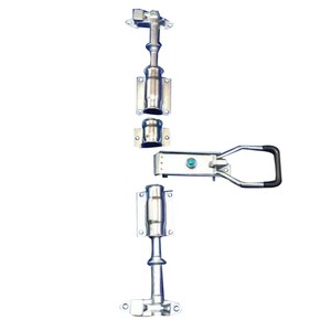 Serrure de camion en acier inoxydable 22 mm, polie, pour porte de conteneur, type barre à came - Product Image 1