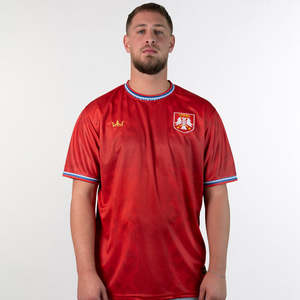 Custom 2024 High Quality 100% <b>Polyester</b> Heat-Transfer Printed Logo Name Number Men's Adult Soccer Football Jersey All Seasons - Product Image 5