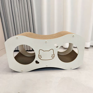 Bantalan penggaruk kucing Anti air mata, paket pengganti isi ulang warna krem alami ramah anggaran gaya minimalis - Product Image 3