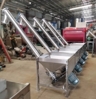 Distributeur automatique de poudre de granulés à vis Machine d'alimentation de convoyeur à vis en acier inoxydable à ascenseur vertical