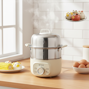 Hervidor de Huevos Eléctrico con Enchufe Británico de 3 Pines, Vaporera Automática de Alimentos, Mini Cocedor de Huevos para Habitación de Hotel, Cocina Casera, Restaurante. - Product Image 1