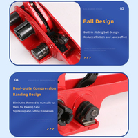 Serrage manuel pour balles métalliques, tout-en-un, pour sangles PET/PP, tendeur, emballage de balles