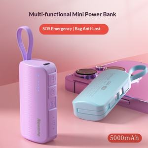 Nouvelle capsule anti-perte Newmine Micro V118 en plastique 10W, mini SOS portable pour 15 appareils, alimentation mobile à clipser sur ceinture - Product Image 2