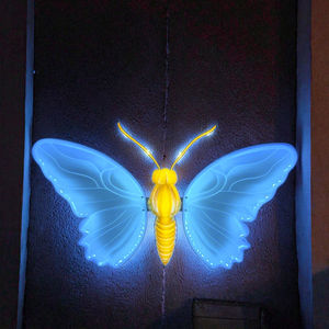 Momovalley ไฟ LED แบบไดนามิกปีกตกแต่งบ้านภูมิทัศน์งานแต่งงานคริสต์มาสฮาโลวีน<span class=keywords><strong>ผีเสื้อ</strong></span>ประกอบฉาก IP65วัสดุเอบีเอส - Product Image 1