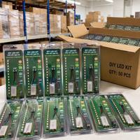 Kit de Luz LED SHIZI DIY, Módulo de 20 LED Recargable con Sensor Táctil, Placa de Control y Batería para Lámpara de Espejo, OEM