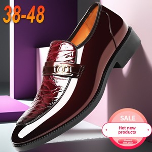<span class=keywords><strong>Zapatos</strong></span> de Cuero Sólido para Hombre, Talla Grande, de <span class=keywords><strong>Charol</strong></span> Brillante, Primavera-Verano 2026, Blancos, Sin Cordones, Transpirables, Formales para Negocios - Product Image 5