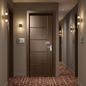 <span class=keywords><strong>Porte</strong></span> en bois ignifugée pour chambre d'hôtel, certifiée UL EN, insonorisée, résistance au feu 20/30/60/90 minutes, <span class=keywords><strong>porte</strong></span> intérieure en bois ignifugée - Product Image 1