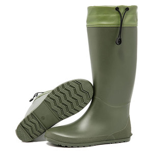 Wellies-cordón ajustable portátil <span class=keywords><strong>para</strong></span> <span class=keywords><strong>mujer</strong></span>, suela antideslizante <span class=keywords><strong>para</strong></span> jardín, Ultra ligera, <span class=keywords><strong>de</strong></span> seguridad, color verde - Product Image 6