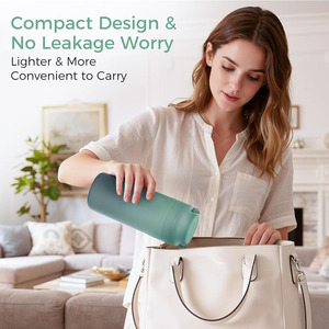 Ensemble <span class=keywords><strong>de</strong></span> refroidisseur manuel portable grande capacité en acier inoxydable sans BPA pour lait maternel, motif uni, pour voyage en extérieur et aliments pour bébé - Product Image 1