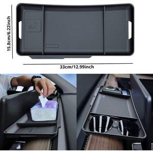 Organizador de Almacenamiento para Auto Hydell, Bandeja para Consola de Tablero de Tesla Modelo 3 Y, Soporte para Accesorios con Función Magnética - Product Image 4