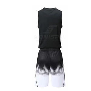 Conjunto de Camiseta de Baloncesto sin Mangas para Hombre SONISPO, Cuello en V, Secado Rápido, Pantalones Cortos con Degradado, Ajuste Atlético, para Todas las Temporadas - Product Image 6