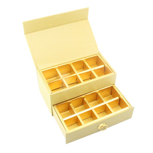 Two Layer Drawer Black Cardboard Gifts Custom Luxury Wedding Favors Chocolate Box - Product Image 5