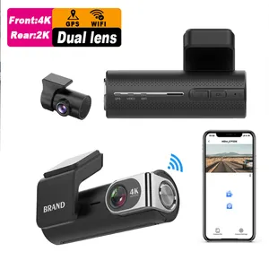 Bán Hàng Nóng Sony imx335 Mini Wifi GPS 4K + 2K Dash Máy Ảnh Phía Trước Và Phía Sau Ống Kính Kép 4K Dashcam Xe DVR HD Tầm Nhìn Ban Đêm 4K Dash Cam