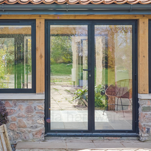 الخشب يرتدون باب ألومنيوم مترجح - Product Image 3