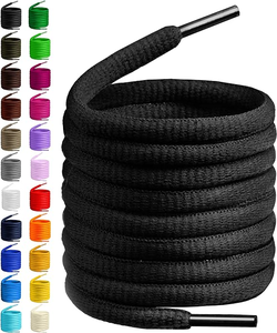 Cordones ovalados redondos personalizados de 8-9mm de ancho, 80-180cm, 24 colores, Media cuerda, cordones para zapatos Sb Dunks - Product Image 1