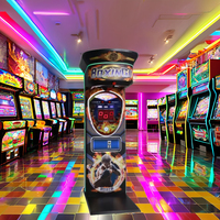 Machine de jeu d'arcade de boxe électronique 220V à monnayeur, en métal et plastique, personnalisable multilingue (japonais, anglais)