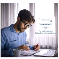 Lentes Inteligentes con IA para Traducción en Tiempo Real, Reproductor de Música, Llamadas Telefónicas, Diseño Ergonómico Manos Libres, para Conducir, Deportes y Uso Diario